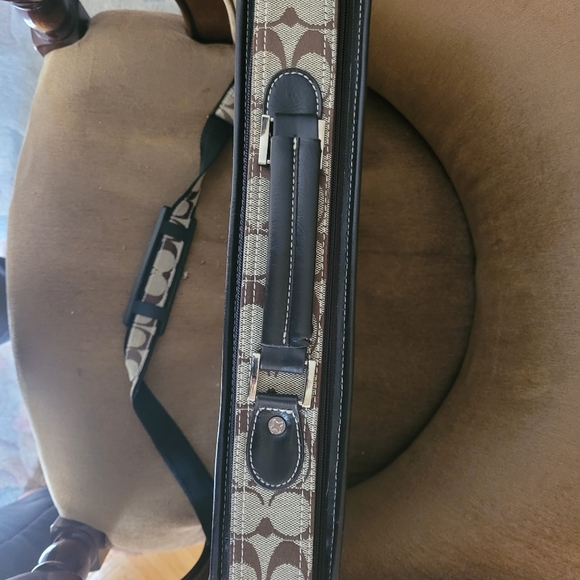 COACH SIGNATURE BUSINESS TOTE BAG LAPTOP BRIEFCASE With Shoulder Strap (Unisex) - Picture 7 of 7
